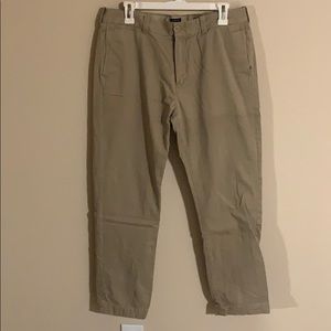 J Crew Flannel Lined Khaki Chino Pants 33x32